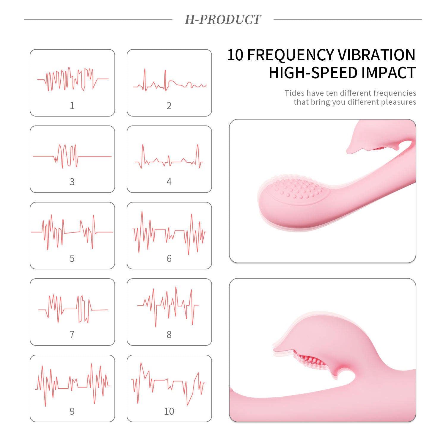 Sultan – Heated Rhythmic Personal Wellness Massager – 10 Modes, USB Rechargeable